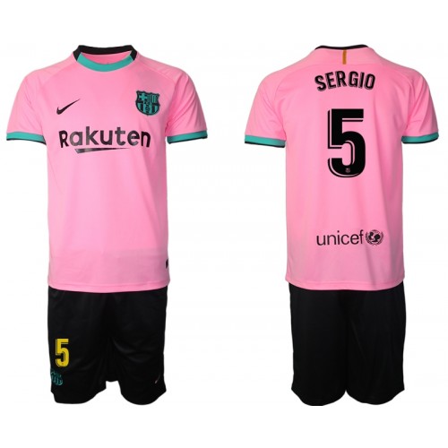 FC Barcelona Fodboldtrøjer Sergio Busquets 5 Børn 3. sæt 2020/21 Kort ærmer FC Barcelona Fodboldtrøjer Sergio Busquets 5 Børn 3. sæt 2020/21 Kort ærmer